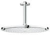 Картинка анонса товара «верхний душ grohe rainshower cosmopolitan metal, диаметр 310 мм, кронштейн верхнего душа, хром (2606 26067000»