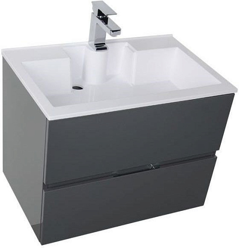 Тумба под раковину Aquanet Алвита 70 серый антрацит 00183992 Тумба под раковину Aquanet Алвита 70 серый антрацит 00183992