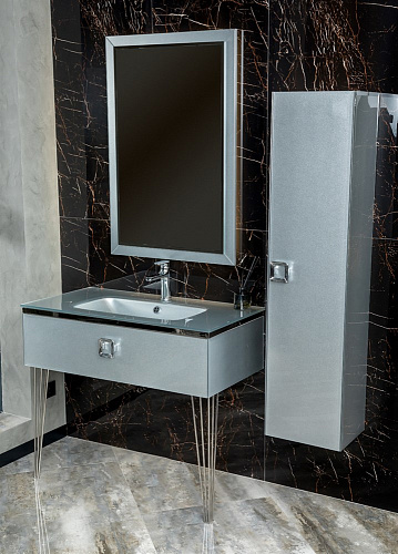 Шкаф-пенал Armadi Art LUCIDO 772-SL серебро GPVMA010 Шкаф-пенал Armadi Art LUCIDO 772-SL серебро GPVMA010