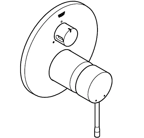 Смеситель для душа GROHE Essence с переключателем на 3 положения, хром (24092001) внешняя часть Смеситель для душа GROHE Essence с переключателем на 3 положения, хром (24092001) внешняя часть