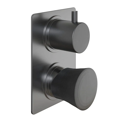 Смеситель для ванны Paini Domus 18PZ691PZ1GQJAPI встраиваемый, черный матовый Смеситель для ванны Paini Domus 18PZ691PZ1GQJAPI встраиваемый, черный матовый