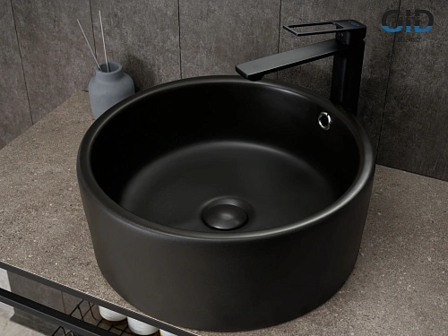Раковина Gid N9130bg 53382 накладная черная графит 41.5x41.5x16.5 Раковина Gid N9130bg 53382 накладная черная графит 41.5x41.5x16.5