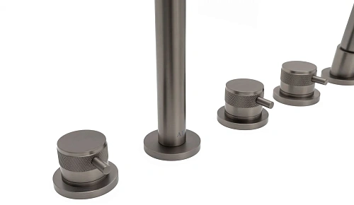 Смеситель на борт ванны Allen Brau Priority 5.31007-MG (с внутренней частью) графит браш Смеситель на борт ванны Allen Brau Priority 5.31007-MG (с внутренней частью) графит браш