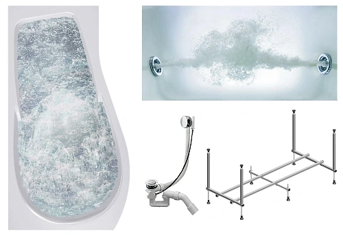 Акриловая ванна Timo VINO VINO1590L-KTVINO15-SPV1505-T-CM-FPVINO15L 150x90 гидромассажная 6 джет Акриловая ванна Timo VINO VINO1590L-KTVINO15-SPV1505-T-CM-FPVINO15L 150x90 гидромассажная 6 джет