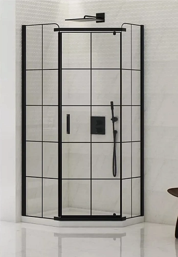 Душевой уголок NEW TRENDY NEW KOMFORT BLACK 90x90x190 K-0584 (черный) Душевой уголок NEW TRENDY NEW KOMFORT BLACK 90x90x190 K-0584 (черный)