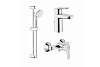 Картинка анонса товара «комплект смесителей grohe bauedge хром (122277)»