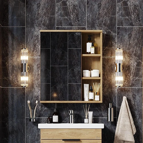 Зеркальный шкаф Onika ЛЕГРАН дуб галифакс 50.00У 205022 Зеркальный шкаф Onika ЛЕГРАН дуб галифакс 50.00У 205022