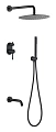 Душевая система Boheme Uno 464-2-B скрытого монтажа, черная Душевая система Boheme Uno 464-2-B скрытого монтажа, черная