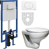 Комплект Унитаз подвесной Roca Mateo 346200000 с микролифтом + Система инсталляции для унитазов STWO 555641 Комплект Унитаз подвесной Roca Mateo 346200000 с микролифтом + Система инсталляции для унитазов STWO 555641