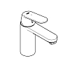 Смеситель для раковины GROHE Eurosmart Cosmopolitan однорычажный M-size, хром (23928000) Смеситель для раковины GROHE Eurosmart Cosmopolitan однорычажный M-size, хром (23928000)