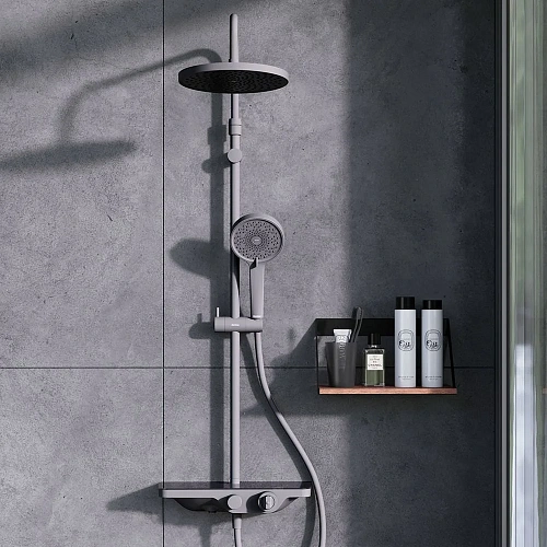 Душевая система Damixa Apollo 947760300 черный Душевая система Damixa Apollo 947760300 черный