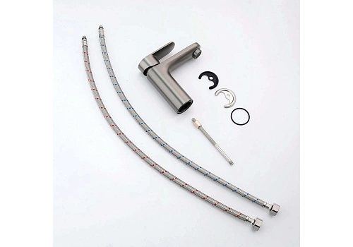 Смеситель для раковины Aquatek НИКА AQ1810BGM оружейная сталь Смеситель для раковины Aquatek НИКА AQ1810BGM оружейная сталь