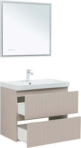 Тумба под раковину Aquanet Джейн Flat 80 00343977 бежевый Тумба под раковину Aquanet Джейн Flat 80 00343977 бежевый