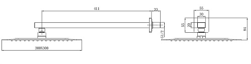 Верхний душ Allen Brau Infinity 5.21A19-00 хром Верхний душ Allen Brau Infinity 5.21A19-00 хром