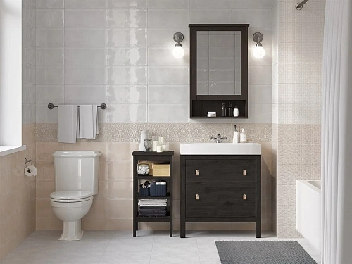 Плитка керамическая Cersanit Pudra мозаика розовый рельеф 20x44 PDG073 Плитка керамическая Cersanit Pudra мозаика розовый рельеф 20x44 PDG073