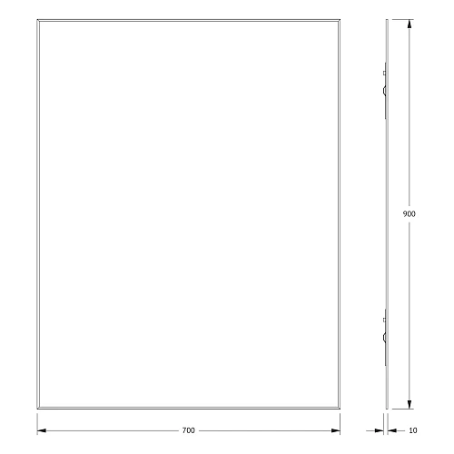 Зеркало Evoform Standard BY 0226 70х90 см с фацетом Зеркало Evoform Standard BY 0226 70х90 см с фацетом