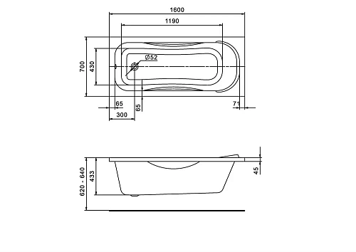 Акриловая ванна Santek Тенерифе 160х70 прямоугольная белая 1WH302357 1.WH30.2.357 Акриловая ванна Santek Тенерифе 160х70 прямоугольная белая 1WH302357 1.WH30.2.357
