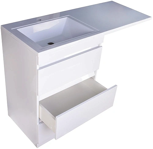 Тумба под раковину Style Line Даллас 120 (3 ящ.) Люкс белая, PLUS СС-00002272 Тумба под раковину Style Line Даллас 120 (3 ящ.) Люкс белая, PLUS СС-00002272
