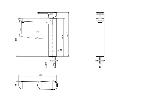Смеситель для раковины Aquatek НИКА AQ1804BG золото шлифованное Смеситель для раковины Aquatek НИКА AQ1804BG золото шлифованное