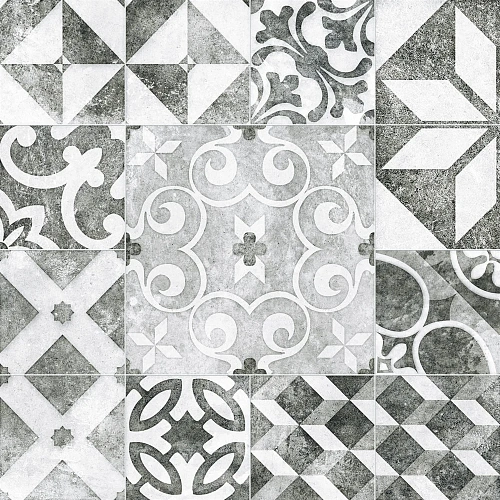 Керамогранит Cersanit Raven пэчворк серый 42x42 RE4R093 Керамогранит Cersanit Raven пэчворк серый 42x42 RE4R093