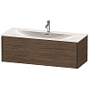 Картинка анонса товара «тумба под раковину duravit xviu xv40360b221 подвесная 121 см орех/черный»