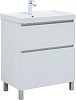 Тумба с раковиной Aquanet Вега 70 00345376 напольная белый глянец