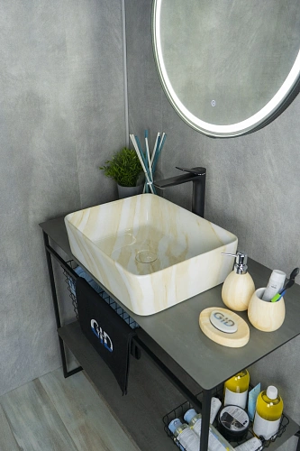 Раковина Gid Mnc600 54459 накладная под камень глянцевая 48x37x13 Раковина Gid Mnc600 54459 накладная под камень глянцевая 48x37x13