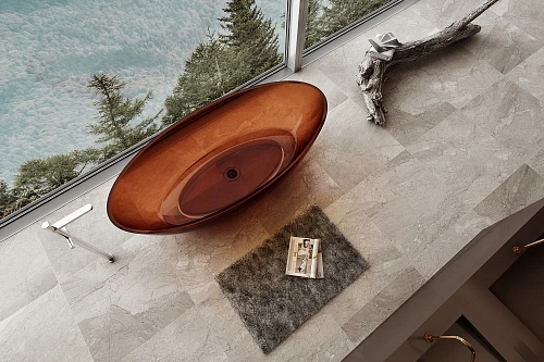 Ванна отдельностоящая ABBER AT9702Opal 180x85 универсальная, коричневый полиэфирная смола Ванна отдельностоящая ABBER AT9702Opal 180x85 универсальная, коричневый полиэфирная смола