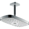Верхний душ hansgrohe Raindance Select E 300 2jet потолочный, белый/хром 27384400