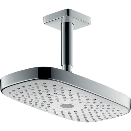 Верхний душ hansgrohe Raindance Select E 300 2jet потолочный, белый/хром 27384400 Верхний душ hansgrohe Raindance Select E 300 2jet потолочный, белый/хром 27384400