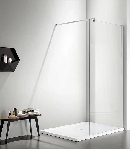 Душевая перегородка Aquatek Walk in 700x2000 профиль хром, стекло прозрачное AQ WIW 07020CH Душевая перегородка Aquatek Walk in 700x2000 профиль хром, стекло прозрачное AQ WIW 07020CH