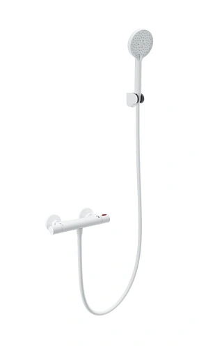 Смеситель для душа Wonzon & Woghand с термостатом, белый матовый (WW-B2005-A-MW) Смеситель для душа Wonzon & Woghand с термостатом, белый матовый (WW-B2005-A-MW)