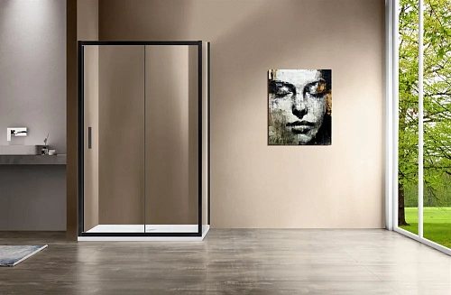 Душевой уголок Garda VSR-1G1013CLB, 1300x1000, черный, стекло прозрачное Душевой уголок Garda VSR-1G1013CLB, 1300x1000, черный, стекло прозрачное