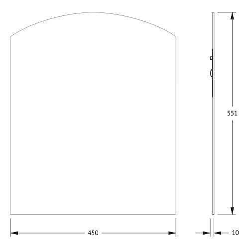 Зеркало Evoform Primary BY 0084 45х55 см со шлифованной кромкой Зеркало Evoform Primary BY 0084 45х55 см со шлифованной кромкой