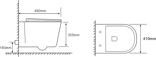 Унитаз подвесной Ceruttispa SANTA Aria CT9666 безободковый широкий, сиденье микролифт Унитаз подвесной Ceruttispa SANTA Aria CT9666 безободковый широкий, сиденье микролифт