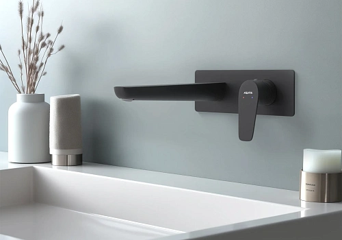 Смеситель для раковины Aquatek БЕТТА AQ1113MB Черный матовый, встраиваемый Смеситель для раковины Aquatek БЕТТА AQ1113MB Черный матовый, встраиваемый