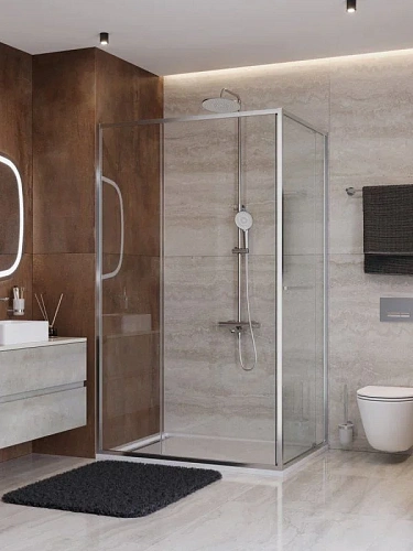 Душевой уголок CEZARES LUX-AH-FS-11-140/100-C-CR 140x100 см, профиль хром, стекло прозрачное Душевой уголок CEZARES LUX-AH-FS-11-140/100-C-CR 140x100 см, профиль хром, стекло прозрачное