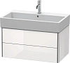 Тумба под раковину Duravit XSquare XS419502222 подвесная 78 см белая глянцевый
