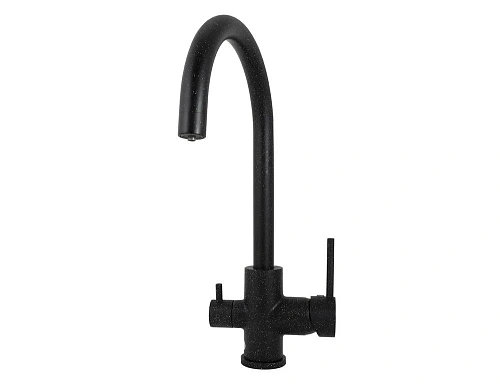 Смеситель для кухни Kaiser Merkur 26744-12 Black SandBeige боковой под фильтр R-излив черный мрамор Смеситель для кухни Kaiser Merkur 26744-12 Black SandBeige боковой под фильтр R-излив черный мрамор