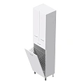 Шкаф-пенал Onika Модерн 46 см 404601 напольный, белый, универсальный Шкаф-пенал Onika Модерн 46 см 404601 напольный, белый, универсальный