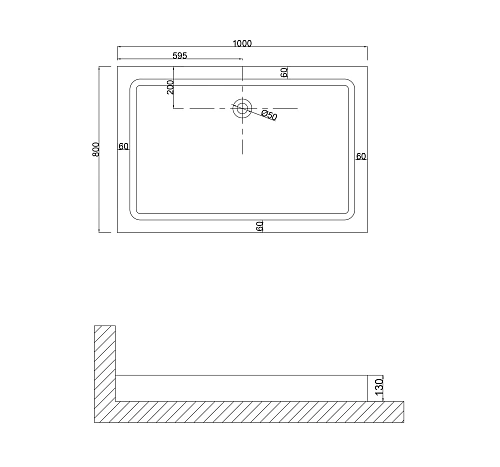 Душевой поддон Niagara Nova NG-100-80Q (100x80x13) прямоугольный, для 6681, 6881 100801Q Душевой поддон Niagara Nova NG-100-80Q (100x80x13) прямоугольный, для 6681, 6881 100801Q