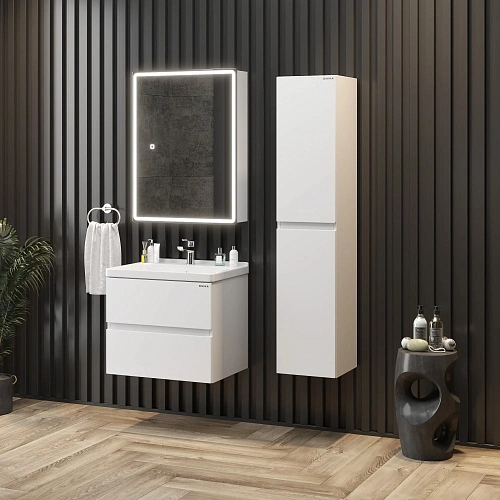 Тумба под раковину Onika Эвада 60 см 106156 подвесная, белая (для Миранда 60) Тумба под раковину Onika Эвада 60 см 106156 подвесная, белая (для Миранда 60)