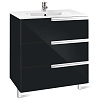 Картинка анонса товара «тумба под раковину roca victoria nord black edition 80 3 ящика zru9302833»