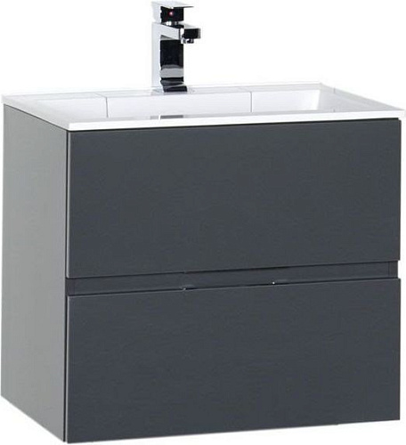 Тумба под раковину Aquanet Алвита 60 серый антрацит 00183991 Тумба под раковину Aquanet Алвита 60 серый антрацит 00183991