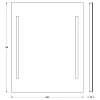 Зеркало EVOFORM Ledline BY 2115 с 2-мя встроенными LED-светильниками 10,5 W 60х75 cм Зеркало EVOFORM Ledline BY 2115 с 2-мя встроенными LED-светильниками 10,5 W 60х75 cм