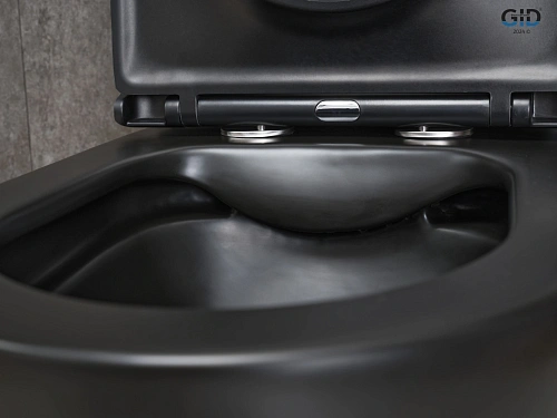 Унитаз напольный Gid Tn2188Bm 62250Y черный матовый 62.5x38.5x84 с крышкой микролифт Унитаз напольный Gid Tn2188Bm 62250Y черный матовый 62.5x38.5x84 с крышкой микролифт