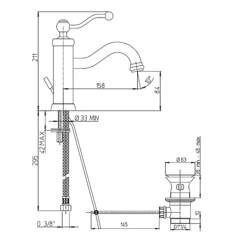 Гигиенический душ Paini Bella BLCR442 встраиваемый, лейка ABS Гигиенический душ Paini Bella BLCR442 встраиваемый, лейка ABS