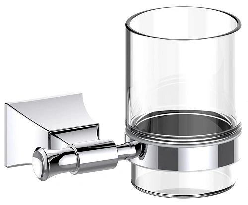 Стакан ART&MAX GENOVA AM-M-024-CR подвесной, стеклянный Стакан ART&MAX GENOVA AM-M-024-CR подвесной, стеклянный