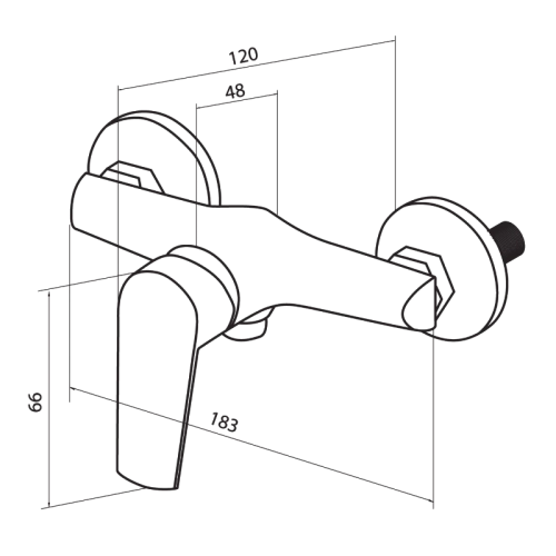 Смеситель для душа Damixa Origin Balance 792000000 Смеситель для душа Damixa Origin Balance 792000000