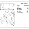 Акриловая ванна Aquatek Сириус 164x164 угловая, универсальная, с каркасом SIR164-0000004 Акриловая ванна Aquatek Сириус 164x164 угловая, универсальная, с каркасом SIR164-0000004